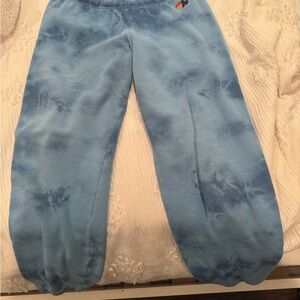 Blue Tie-Dye Kids Sweatpants